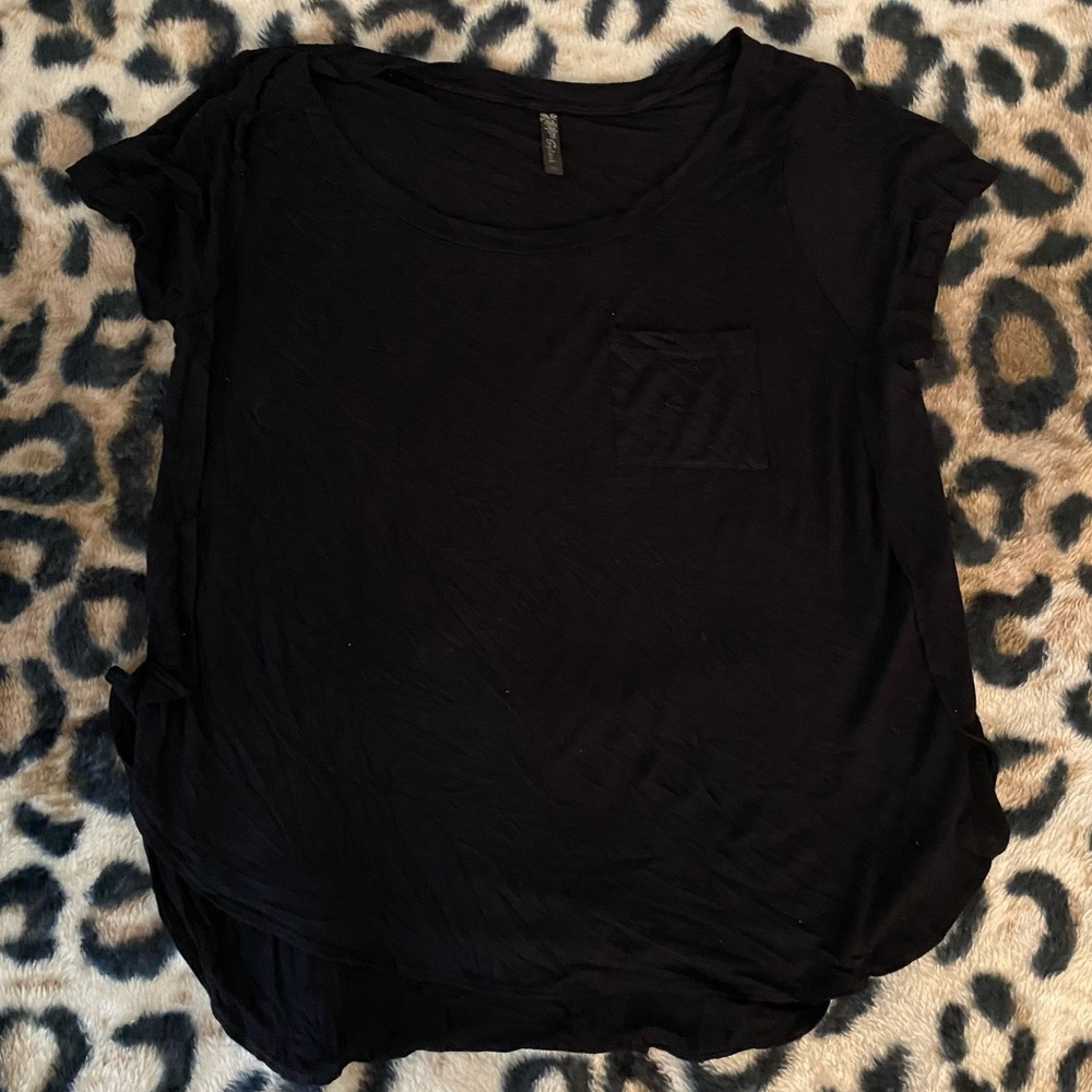 Women’s Black Plus Size 2X Short Sleeve Top